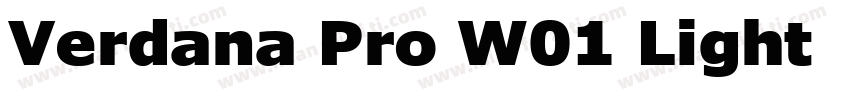 Verdana Pro W01 Light 语言英文字体转换